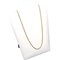12 White Velvet Padded Necklace Pendant Display Bust Easels 5.25&#x22;